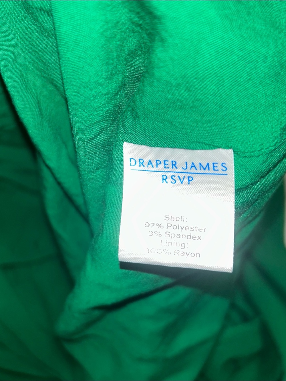 Draper James Emerald Green Puff-Sleeve Tiered Mini Dress - Picture 8 of 9